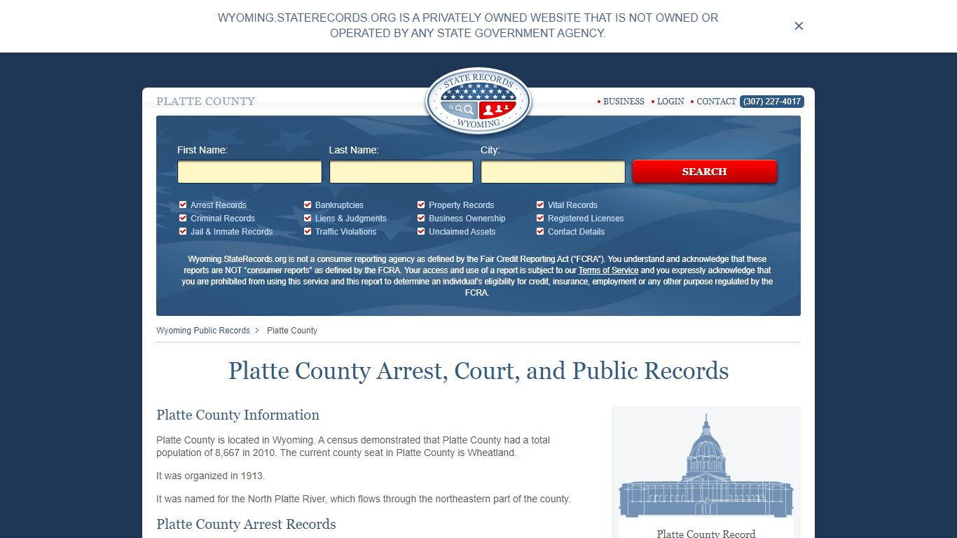 Platte County Arrest, Court, and Public Records